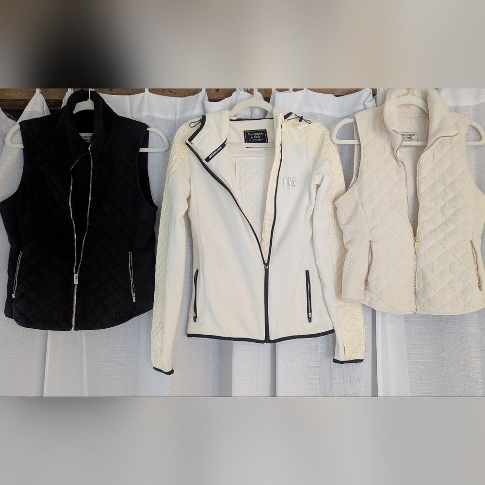 Abercrombie & Fitch Quilted Vest & Jacket Bundle